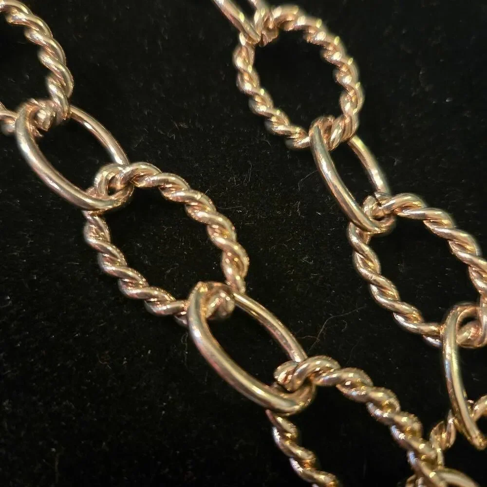 NWOT Gold Chain Pearl + Rhinestone Pendant Necklace